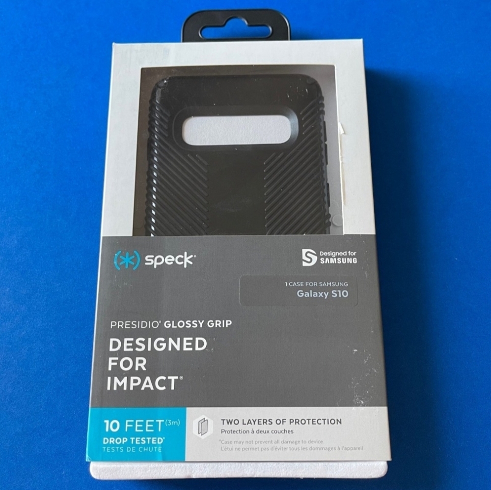 Galaxy S10 - Speck Presidio Glossy Grip Case (BLACK)